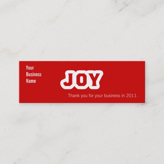 Joy Mini Visitenkarte (Vorderseite)