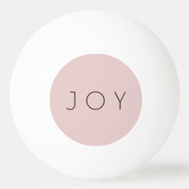 Joy Minimalistische Rose Gold Typografie Muster Tischtennisball