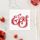 Joy mit Heiligabend Napkin Serviette (Beispiel)
