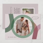 JOY Modern 2 Foto Weihnachten (Vorne/Hinten)