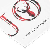 Joy Modern Kariert Personalisiert Großer Tischläufer (Ecke)