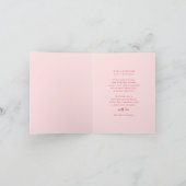 Joy | Modern Pink & Red 3 Foto Weihnachten (Innenseite)