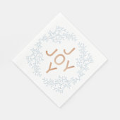 Joy | Moderne und elegante Weihnachten Serviette (Ecke)