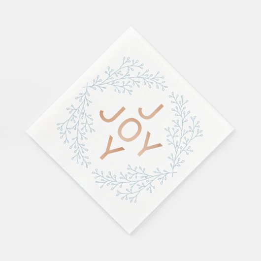 Joy | Moderne und elegante Weihnachten Serviette (Ecke)