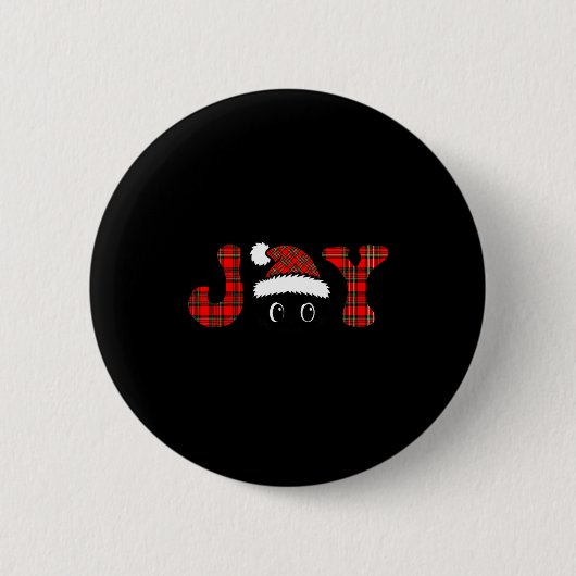 Joy Monster Doll Christmas Kawaii Face For Kids Me Button (Vorderseite)