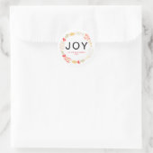 Joy - Name der Blumenzellenfamilie Runder Aufkleber (Tasche)