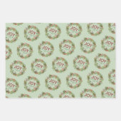 Joy - Name der Weihnachtsfrau Geschenkpapier Set (Vorderseite 3)