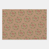 Joy - Name der Weihnachtsfrau Geschenkpapier Set (Vorderseite)