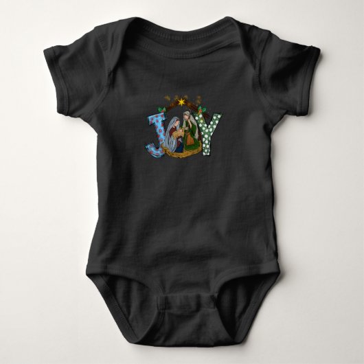 Joy Nativity Baby Bodysuit Strampler (Vorderseite)