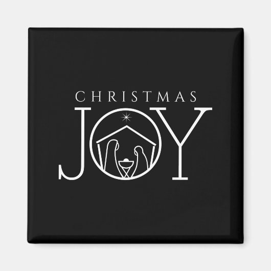 Joy Nativity Christian Religious Christmas Magnet (Vorne)