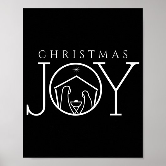 Joy Nativity Christian Religious Christmas  Poster (Vorne)