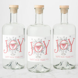 Joy New Year's Eve Party 2023 Alkoholflaschenetikett