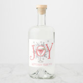 Joy New Year's Eve Party 2023 Alkoholflaschenetikett (Vorderseite)