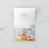 JOY. Newborn Girl Ankündigung (Innenseite)