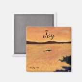 Joy - "Ocean Joy" Magnet von All Joy Art (Vorderseite/Rückseite)