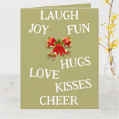 Joy of Christmas Folded Card Karte (Gelbe Blume)