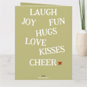 Joy of Christmas Folded Card Karte (Rückseite)