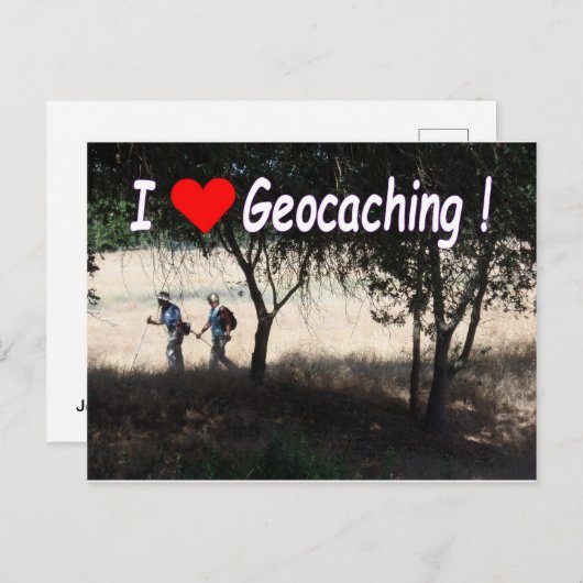 Joy of Geocaching Postcard: Wikers Postkarte (Vorne/Hinten)