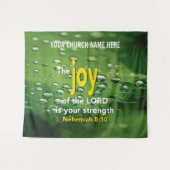JOY OF THE LORD Christlich Church Wall Art Wandteppich (Vorderseite (Horizontal))
