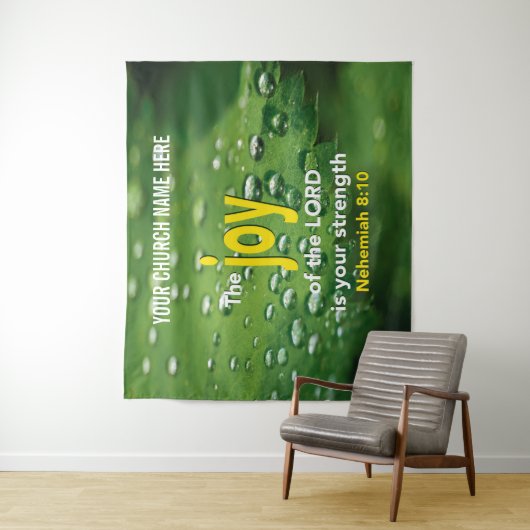 JOY OF THE LORD Christlich Church Wall Art Wandteppich (Beispiel)