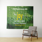 JOY OF THE LORD Christlich Church Wall Art Wandteppich (Beispiel (Horizontal))