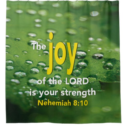 JOY OF THE LORD Christlich Duschvorhang (Vorderseite)
