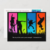 Joy of the Lord Christlich Postcard Nehemiah 8:10 Postkarte (Vorne/Hinten)