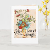 Joy of the Lord - Grußkarte Karte (Gelbe Blume)