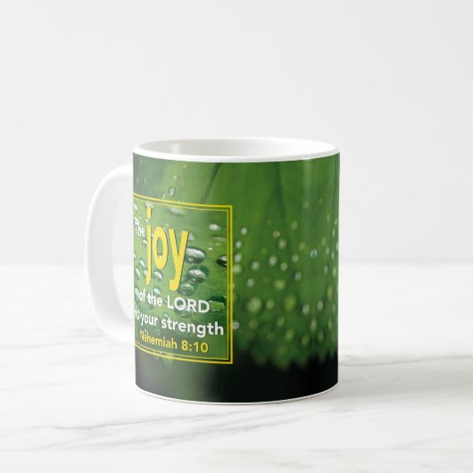 JOY OF THE LORD Personalisiert Kaffeetasse (Vorderseite Links)