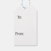 Joy on Red Background Gift Tag Geschenkanhänger (Rückseite)