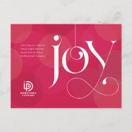 Joy Ornament Business Holiday Postcard Feiertagspostkarte
