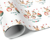 Joy Ornament Parade Geschenkpapier (Rolleneckpunkt)