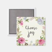Joy Pastel Floral Magnet (Vorderseite/Rückseite)
