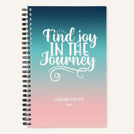 Joy Pastel Positive Inspiration Journal suchen Notizblock (Vorderseite)