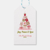 Joy Peace and Liebe Christmas Tree Card Geschenkanhänger (Vorderseite)
