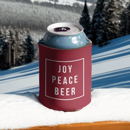 Joy Peace Beer | Roter und weißer Urlaub Dosenkühler