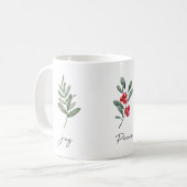 Joy Peace Liebe Botanical Coffee Tasse (Vorderseite Links)