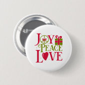 Joy Peace Liebe Button (Vorne & Hinten)