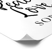 Joy Peace Liebe Inspiration Zitat Poster (Ecke)