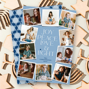 Joy Peace Liebe & Light Hanukkah 10 Instant Foto Feiertagskarte