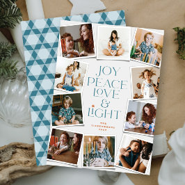 Joy Peace Liebe & Light Hanukkah 10 Instant Foto Feiertagskarte