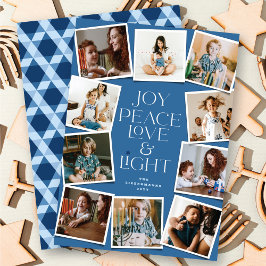 Joy Peace Liebe & Light Hanukkah 10 Instant Foto H Feiertagskarte