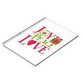 Joy Peace Liebe Notizblock (Linke Seite)