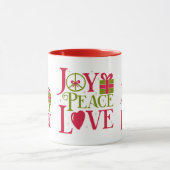 Joy Peace Liebe Tasse (Zentrum)