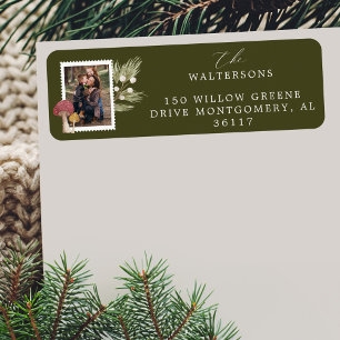 Joy Peace Liebe Watercolor Woodsy Mushrooms Foto