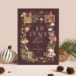 Joy Peace Liebe Watercolor Woodsy Mushrooms Foto Feiertagskarte<br><div class="desc">Genießen Sie die Launen der Saison mit unserer bezaubernden "joy, peace & Liebe" Aquarellwald Waldland Pilz Foto Urlaubskarte! Es ist der perfekte Weg, Ihren Lieben in dieser Ferienzeit ein wenig künstlerische Magie zu senden. Unser skurriles und charmantes Design bestecht durch unsere handbemalten Aquarellpilze, Wintergrün und Beeren. Freuen Sie sich auf...</div>