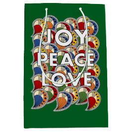 Joy Peace Love  Mittlere Geschenktüte