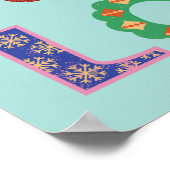 Joy, peace, love motivational quotes wall art poster (Ecke)