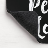 Joy Peace Love Red Brushed Script Womens Holiday Mousepad (Ecke)