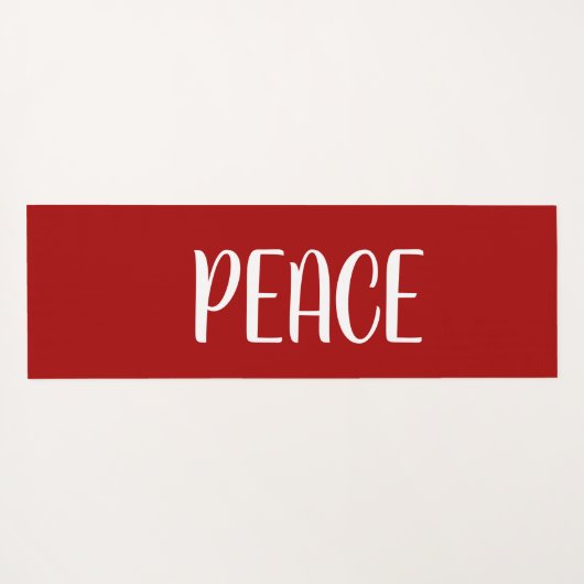 Joy Peace Red Yogamatte (Rückseite (Horizontal))